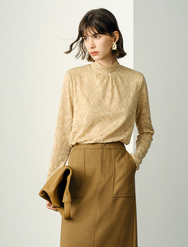 Lace Blouse with Timeless Elegance