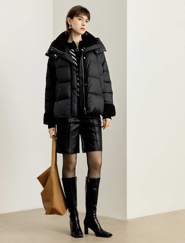 Sherpa Trim Down Jacket