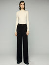 High-Waist Pocket Straight-Leg Pants