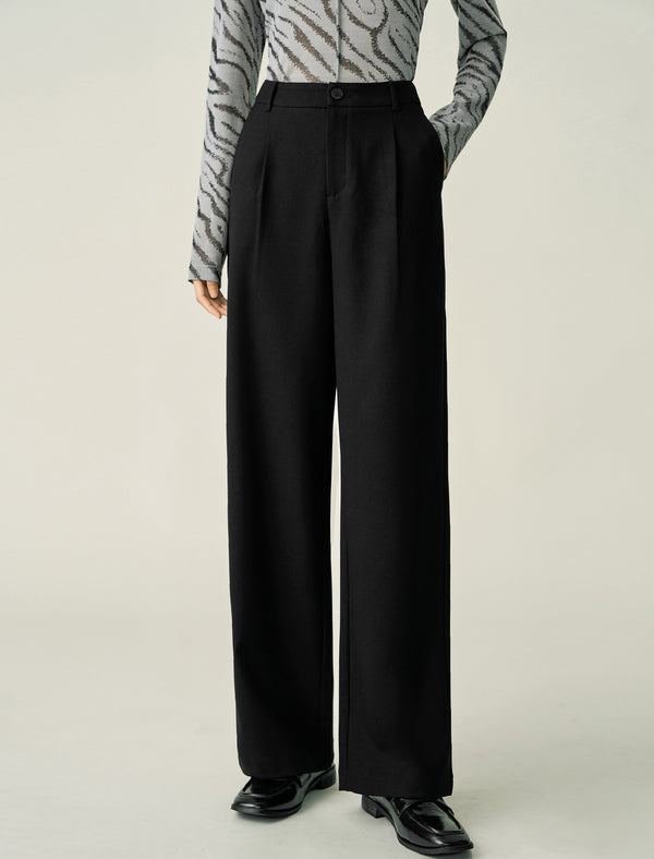 High-Waisted Wide-Leg Pants