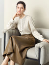 Sequin Embellished Round Neck Long Sleeve Blouse
