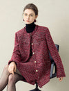 Burgundy Tweed Jacket
