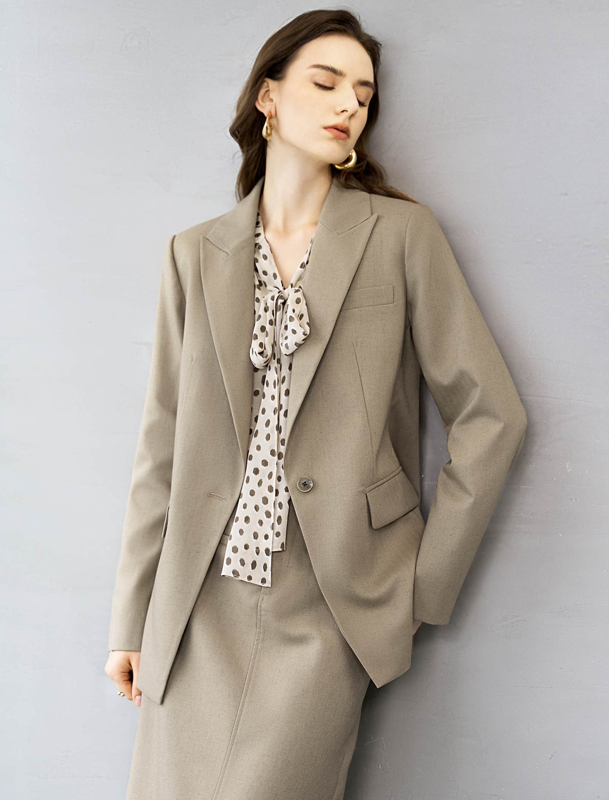 Single Button Tailored Blazer
