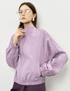 Stand Collar Zip Front Utility Jacket Coat