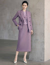 Double Breasted Notched Lapel Tailored Blazer