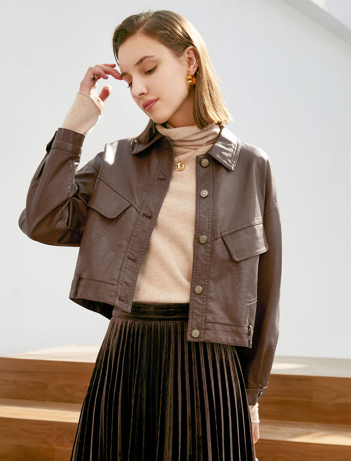 Classic Pocket Cropped Jacket
