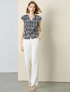 Beige Wide-Leg Pants