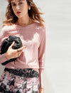 Textured Knit Dolman Sleeve Sweater