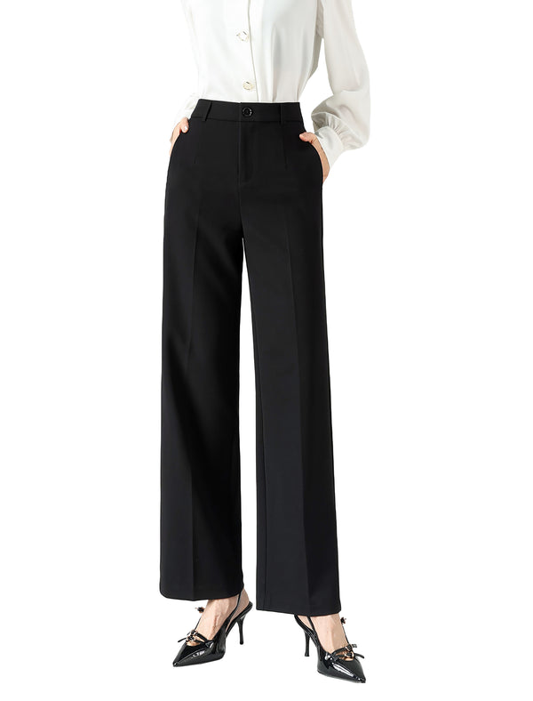 Classic Black Wide-Leg Pants