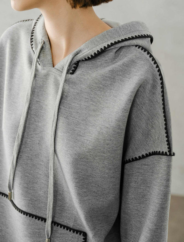 Contrast Stitch Hoodie