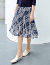 Plaid Print A-Line Skirt