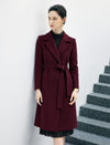 Wool Blend Solid Double-Breasted Relaxed Coat