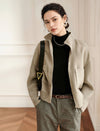 Wool Blend Cropped Jacket