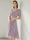 V-Neck Printed Dress