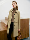 Collared Relaxed Straight-Fit Trench Coat