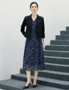 Notched Lapel Long Sleeve Blazer