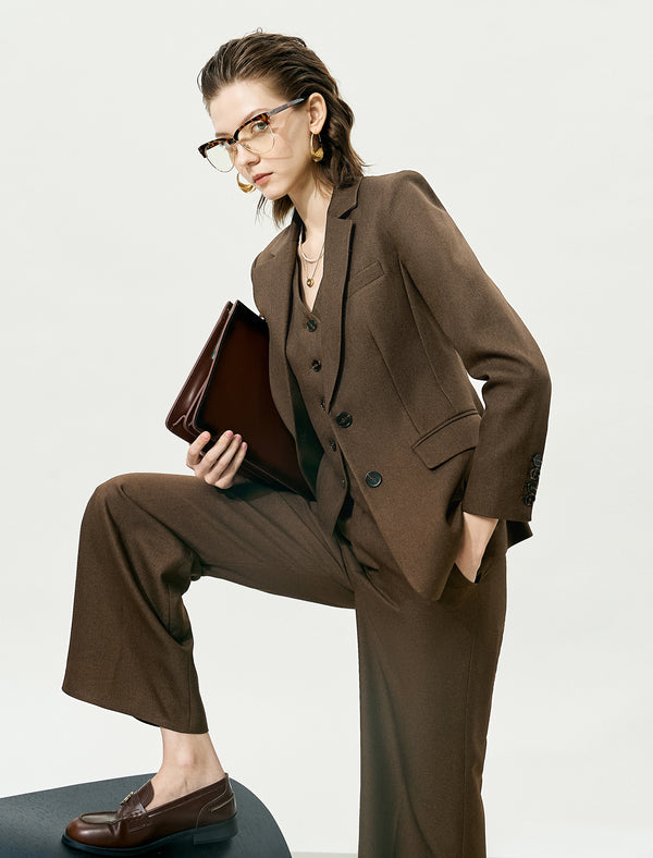 Coffee Classic Suit Jacket