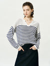 Striped Loose Pullover Knit Sweater