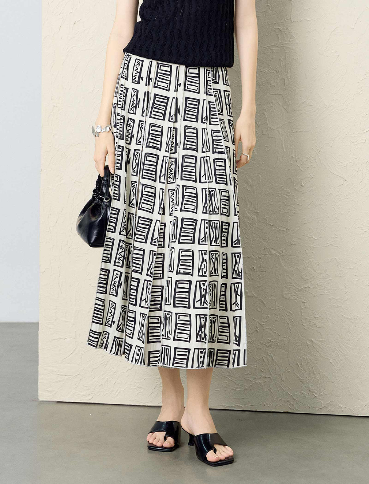 Effortless Tencel A-Line Skirt