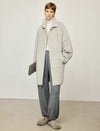 100% Alpaca Oversized Classic Collar Wool Coat