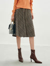 Classic Plaid Fitted Skirt