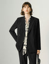 Black Double-Breasted Blazer