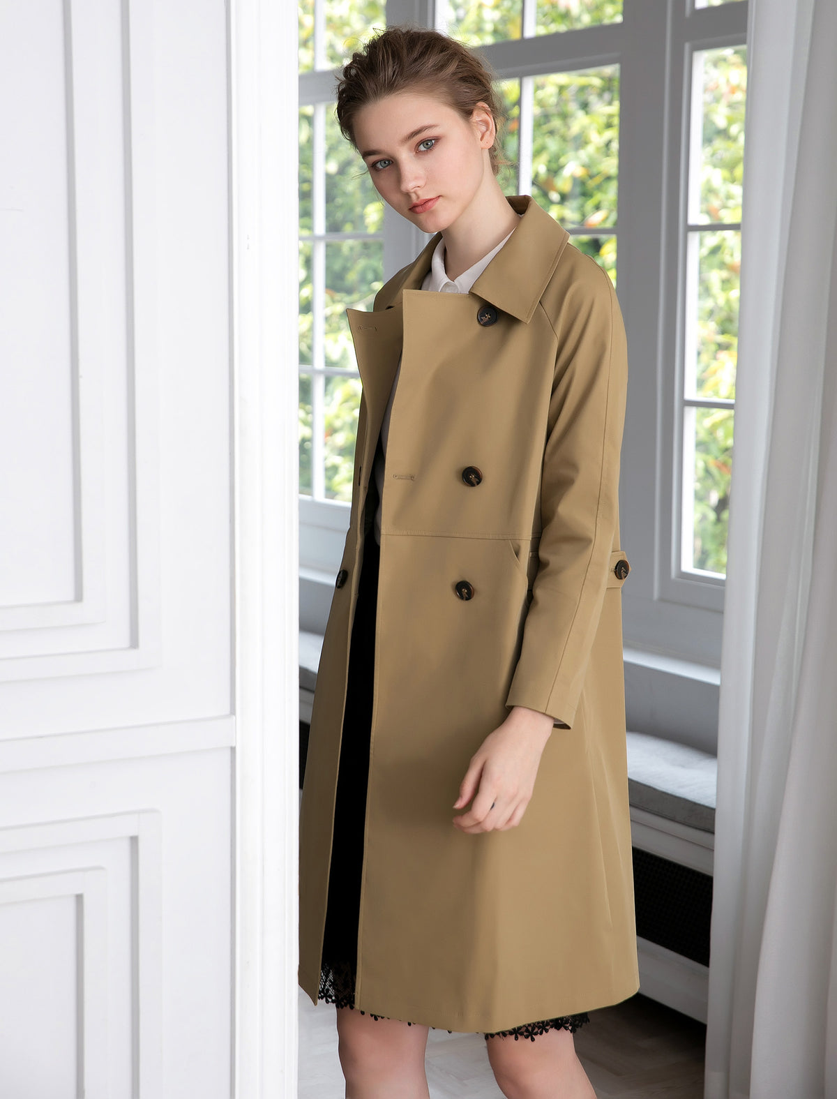 Double-Breasted Trench Coat