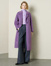 Wool-Alpaca Blend Single Button Long Coat