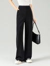 High‑Waist Solid Wide‑Leg Trousers