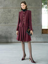 Burgundy Sequin Two‑Piece Set