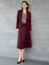 Burgundy Tailored Blazer