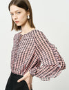 Pink Plaid Loose High-End Shirt