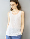 White Lace Sleeveless Top
