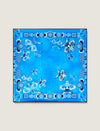 Amalfi Breeze 100% Mulberry Silk Square Scarf