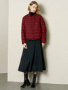 Asymmetric-Collar Cropped Down Jacket