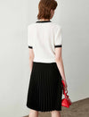 Elegant Pleated A-Line Skirt