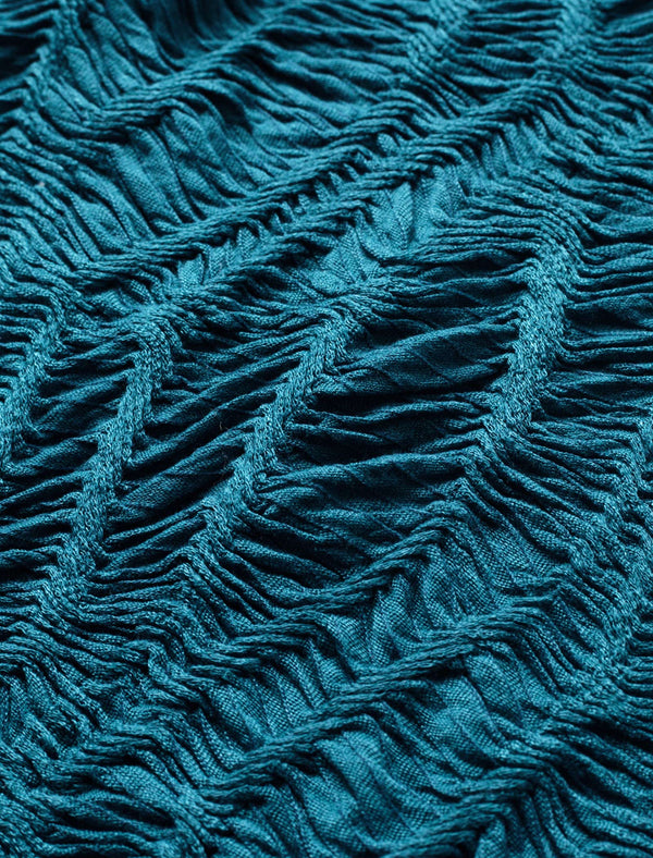 Textured Mock Neck Top