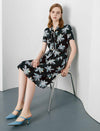 Floral Silk Dress
