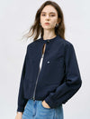 Cropped Utility Bomber Jacket
