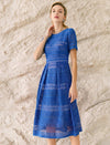 Salerno Soft Lace A-Line Midi Dress