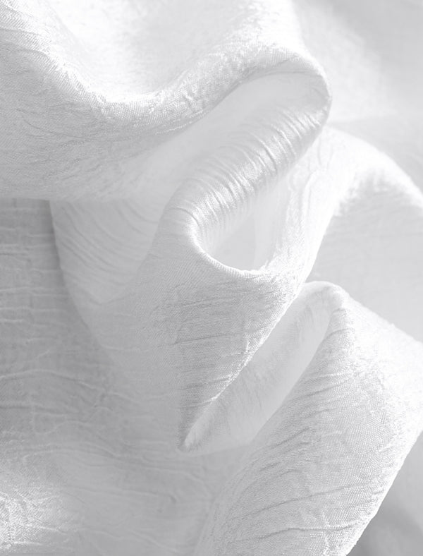 V-Neck Tie-Waist Long-Sleeve Blouse