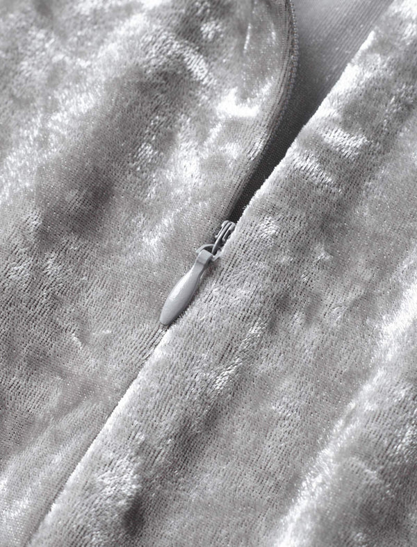 Velvet Mermaid Midi Skirt