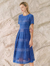 Salerno Soft Lace A-Line Midi Dress