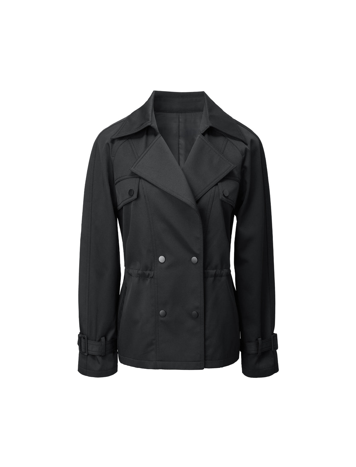Collared Long Sleeve Belted Trench Coat
