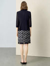 3/4 Sleeve Button-Front Blazer