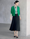 Vintage Button-Front Short Knit Cardigan