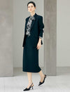 Notched Lapel Single Button Tailored Blazer