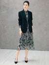 Notched Lapel Single Button Tailored Blazer