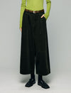 Textured Relaxed Wide-Leg Pants