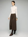 Double-Pleat Cuffed Cropped Wide-Leg Pants